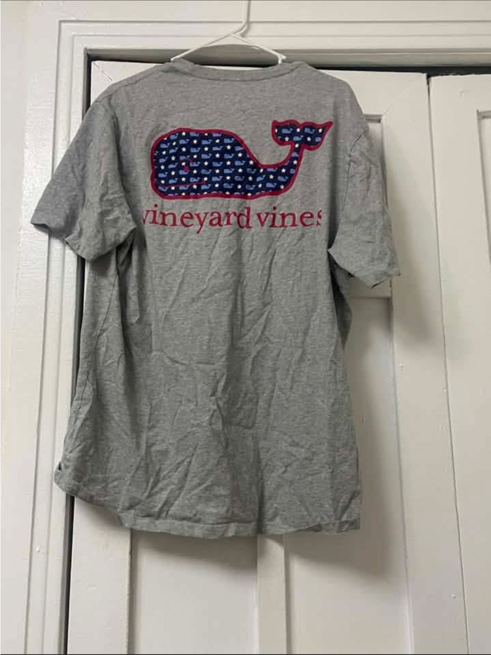 Vineyard Vines Light Gray Pocket Tee with Whale Accent - Picture 2 of 2